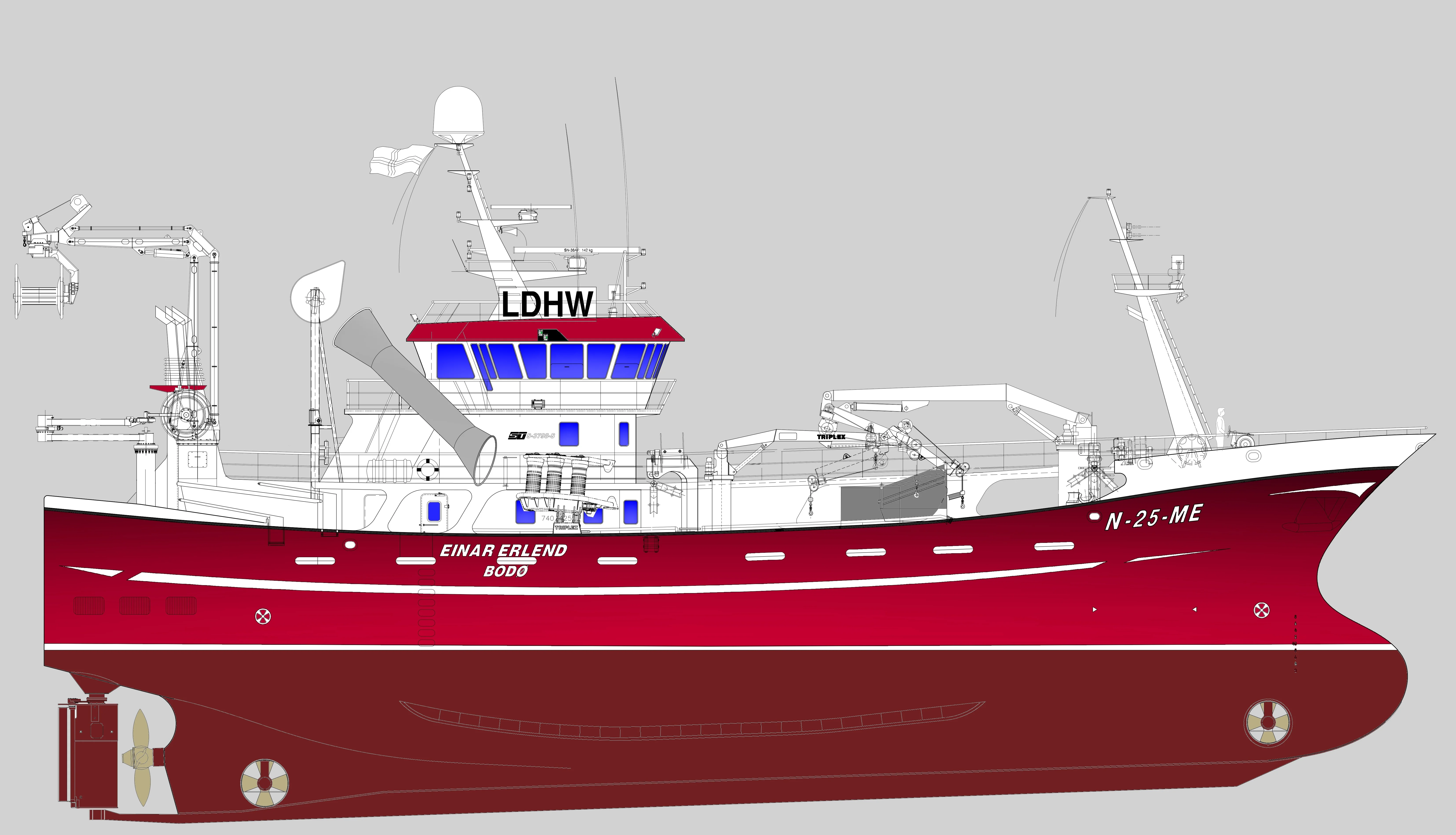 M/S Einar Erlend blir forlenget
